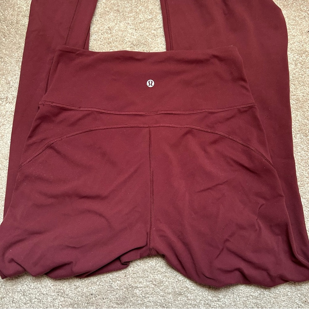 Lululemon Burgundy Leggings
